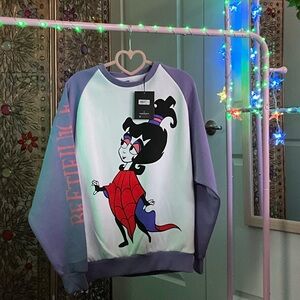 Cotton On Lavender and White Sweatshirt